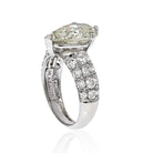 3.63 Carat Pear Cut Diamond Engagement Ring - The Back Vault