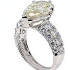 3.63 Carat Pear Cut Diamond Engagement Ring - The Back Vault