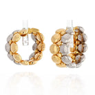 Cartier 18K Two Tone Honeymoon Huggie Earrings - The Back Vault