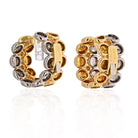 Cartier 18K Two Tone Honeymoon Huggie Earrings - The Back Vault