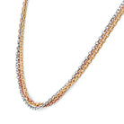 Cartier 18K Tri Color Tricolor Trinity Chain Necklace - The Back Vault
