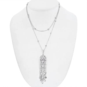 Cartier 18K White Gold L'egers Diamants Spotlight Necklace