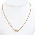 Cartier 18K Rose Gold Agrafe Diamond Necklace - The Back Vault