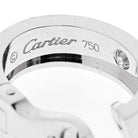 Cartier 18K White Gold Love Diamond Huggie Earrings - The Back Vault