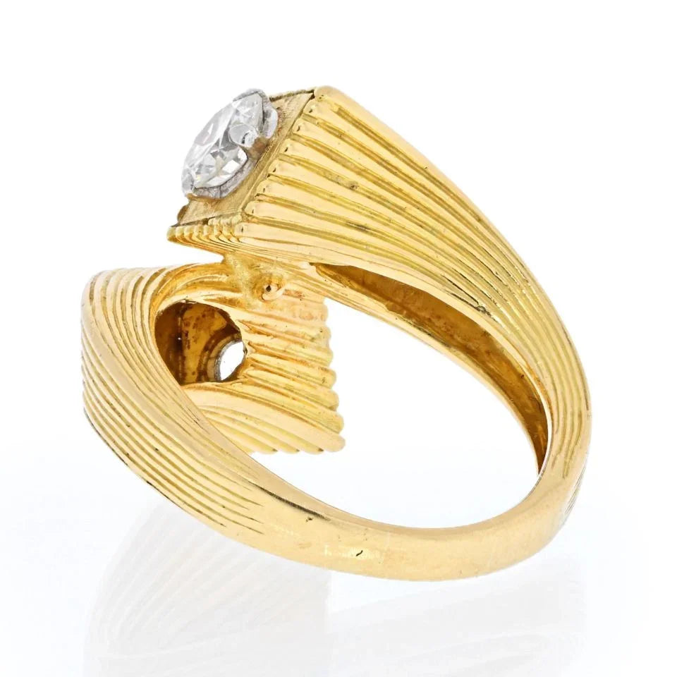 Kutchinsky 18K Yellow Gold Toi Et Moi Diamond 1.60cts Ring - The Back Vault