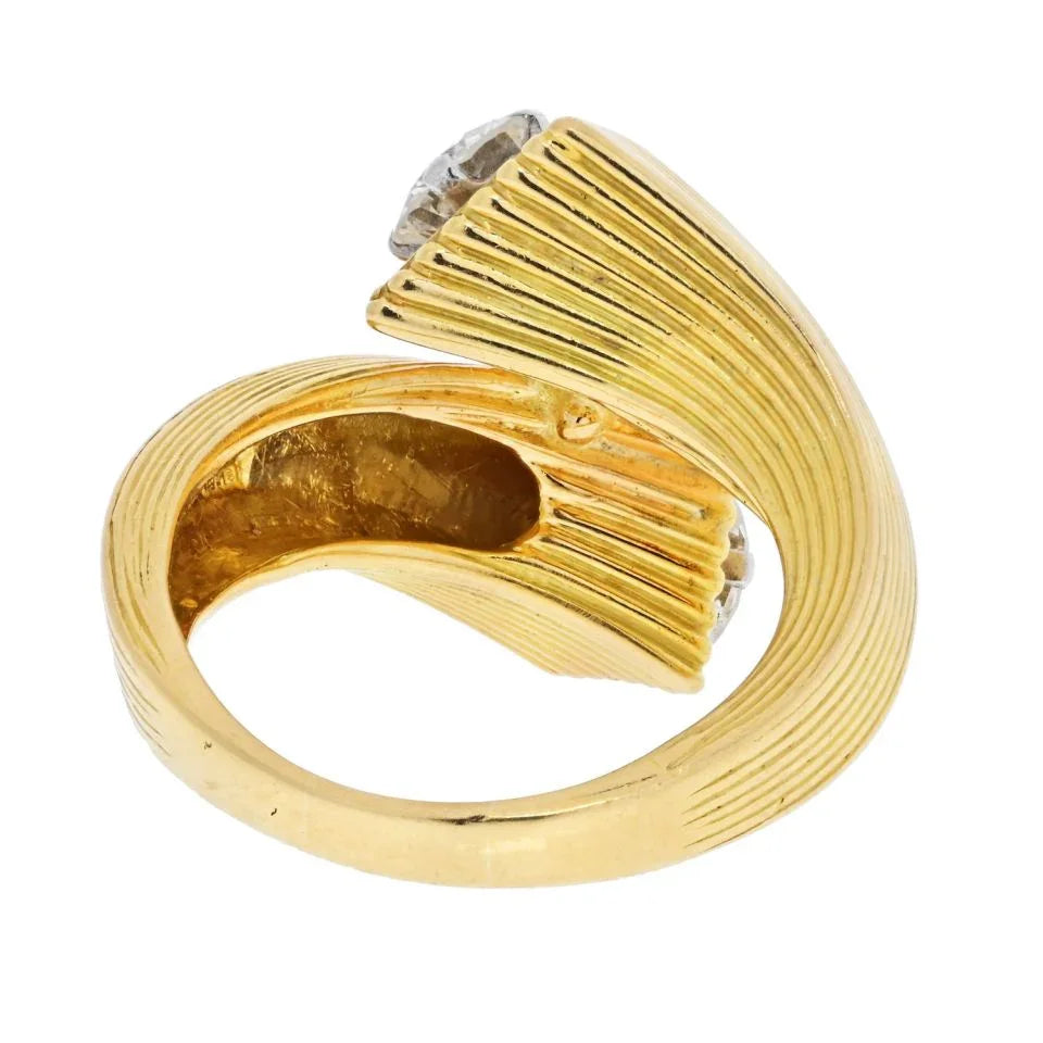 Kutchinsky 18K Yellow Gold Toi Et Moi Diamond 1.60cts Ring - The Back Vault