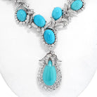 David Webb Platinum Turquoise And Diamond Necklace - The Back Vault