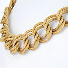 Bvlgari 18K Yellow Gold Round Gold Link Choker Necklace - The Back Vault