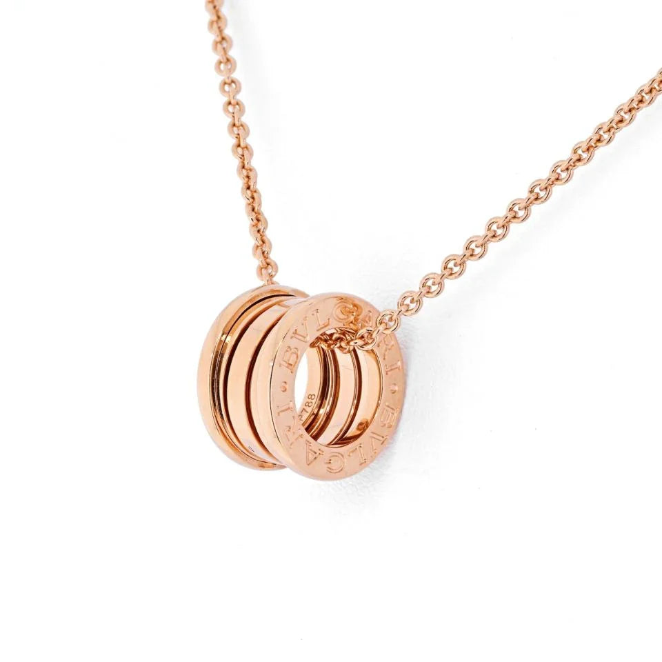 Bvlgari 18K Rose Gold B Zero 1 Pendant - The Back Vault