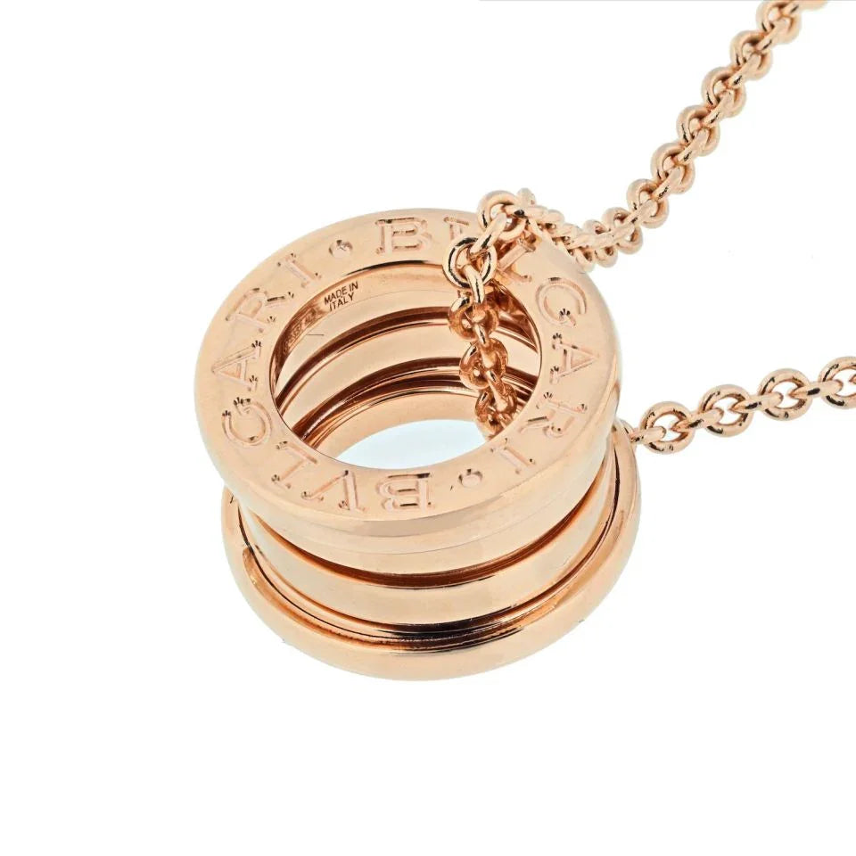 Bvlgari 18K Rose Gold B Zero 1 Pendant - The Back Vault