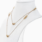 18K Yellow Gold Pave Set Diamond Link Chain 3.75cts Necklace - The Back Vault