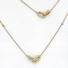 18K Yellow Gold Pave Set Diamond Link Chain 3.75cts Necklace - The Back Vault