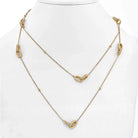 18K Yellow Gold Pave Set Diamond Link Chain 3.75cts Necklace - The Back Vault