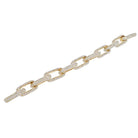 18K Yellow Gold 20 Carat Pave Diamond Link Bracelet - The Back Vault