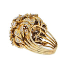 18K Yellow Gold 10 Carat Diamond Cluster Ring - The Back Vault