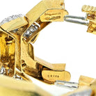 David Webb Platinum & 18K Yellow Gold Juno Diamond Open Large Open Link Bracelet - The Back Vault