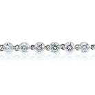 Tennis Platinum 7.48cts Round Brilliant Cut Shared Prong Bracelet - The Back Vault