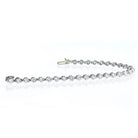 Tennis Platinum 8.15cttw Round Diamond Shared Prong Bracelet - The Back Vault