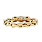 David Webb 18K Yellow Gold Lightning Bolt Modern Link Cubist Design Bracelet - The Back Vault