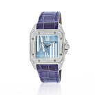Cartier 18K White Gold Santos 100 Unisex White Gold Diamond Unisex Watch - The Back Vault