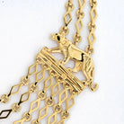 Cartier 18K Yellow Gold Panthere Festoon Multi Chain Collier Necklace - The Back Vault