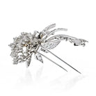 David Webb Platinum 21.00 Carats 1960's Diamond Floral Brooch - The Back Vault