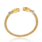 Cartier 18K Tri Color 1990 Cougar Double Head Panthere Bracelet - The Back Vault