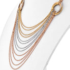 Cartier 18K Tri Color Trinity Draped Multicolor Necklace - The Back Vault