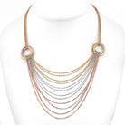 Cartier 18K Tri Color Trinity Draped Multicolor Necklace - The Back Vault