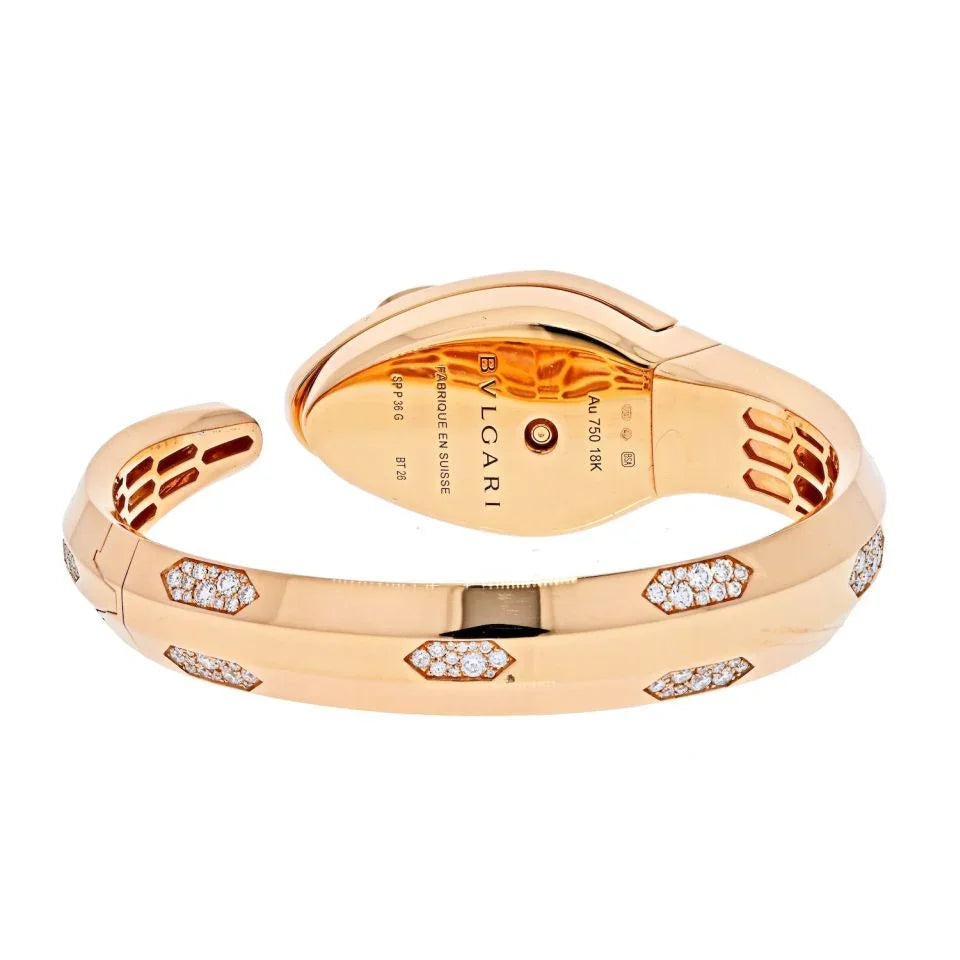Bvlgari 18K Rose Gold Serpenti Misteriosi Secret Women Watch - The Back Vault