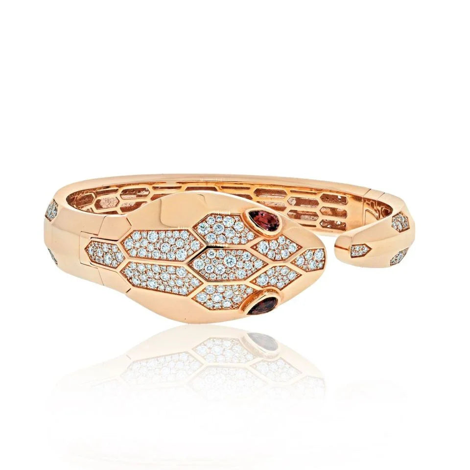Bvlgari 18K Rose Gold Serpenti Misteriosi Secret Women Watch - The Back Vault