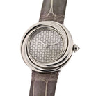 Cartier Ref 2444 18K White Gold Trinity Diamond Women Wristwatch - The Back Vault