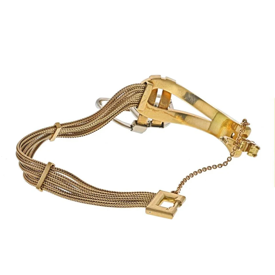 Hermes 18K Yellow Gold Paris Stirrup Buckle Bracelet - The Back Vault