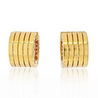 18K Yellow Gold 5.00 Carat Diamond Huggie Earrings - The Back Vault