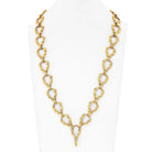 David Webb Platinum & 18K Yellow Gold Articulated 28 Inches Link Chain Necklace - The Back Vault