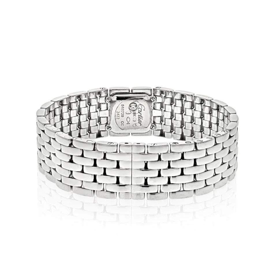 Cartier 18K White Gold Swiss Made Panthere Ruban Quartz Women Watch - The Back Vault