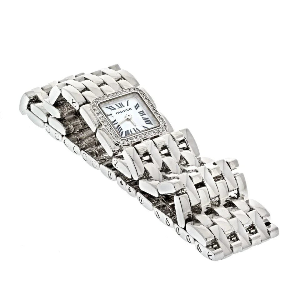 Cartier 18K White Gold Swiss Made Panthere Ruban Quartz Women Watch - The Back Vault