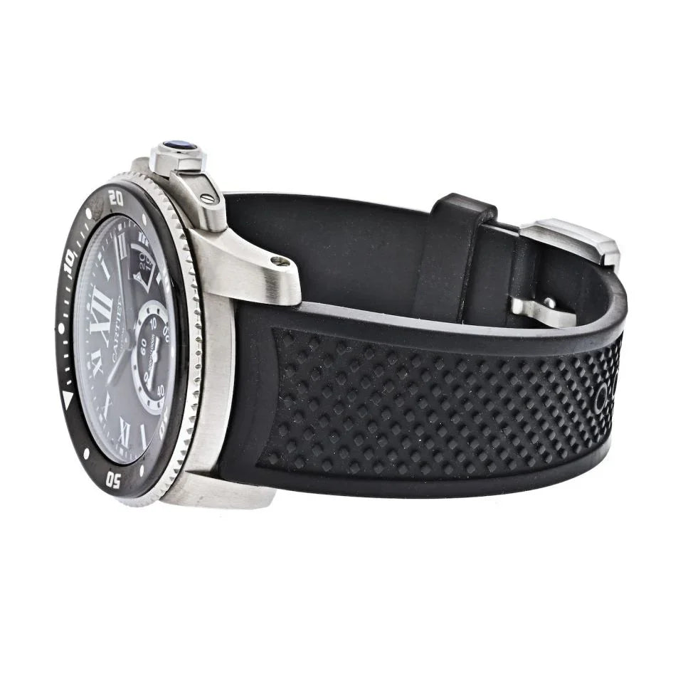 Cartier Stainless Steel Calibre De Cartier 42mm Automatic Men Wrist Watch - The Back Vault