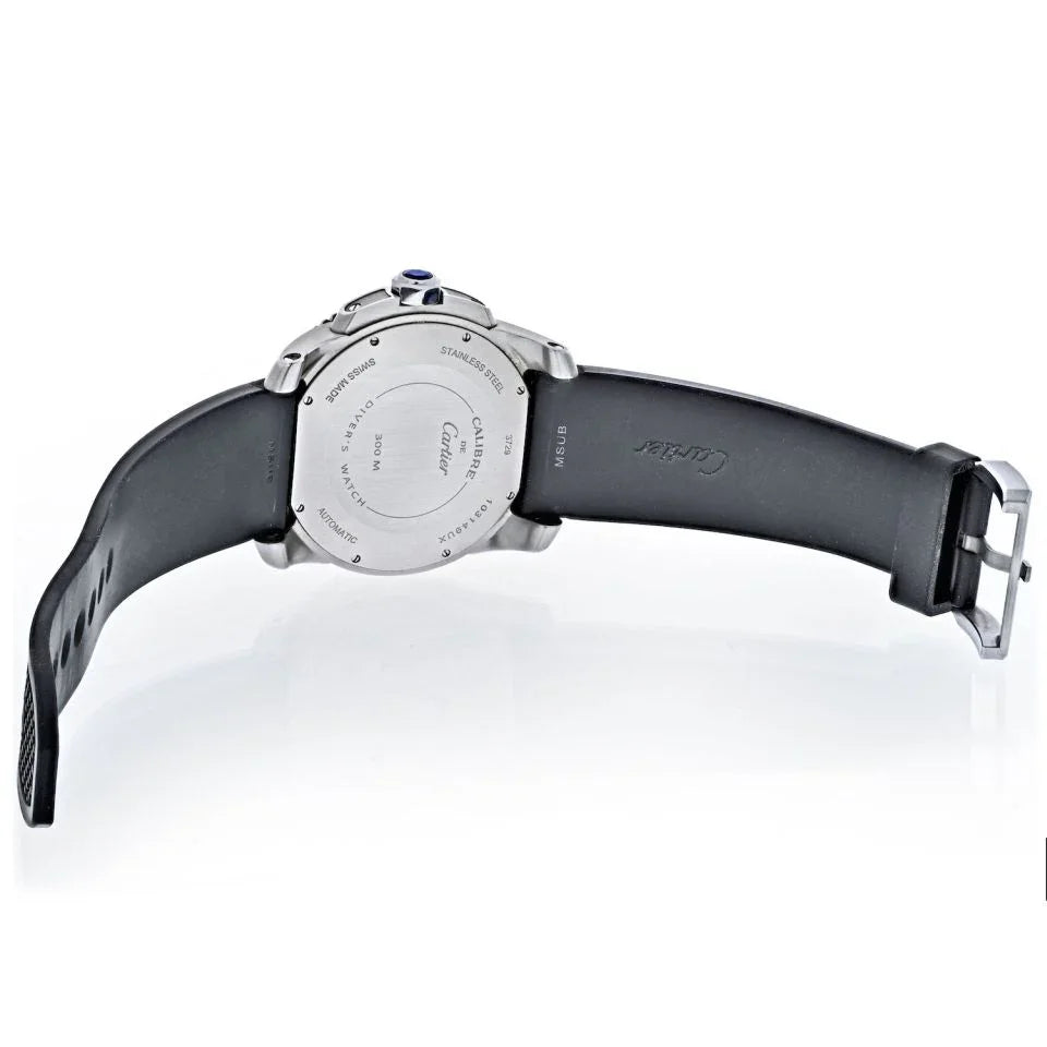 Cartier Stainless Steel Calibre De Cartier 42mm Automatic Men Wrist Watch - The Back Vault