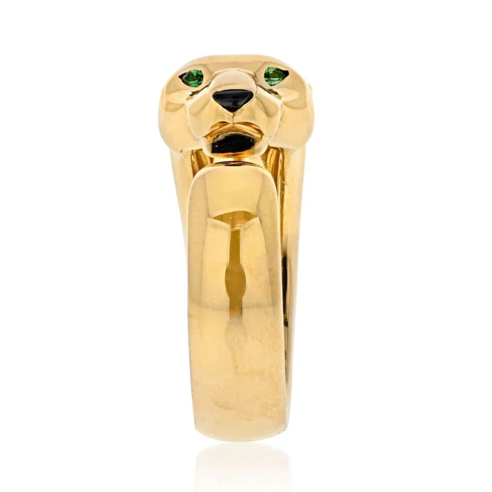 Cartier 18K Yellow Gold Panthere De Cartier Size 58 Ring - The Back Vault