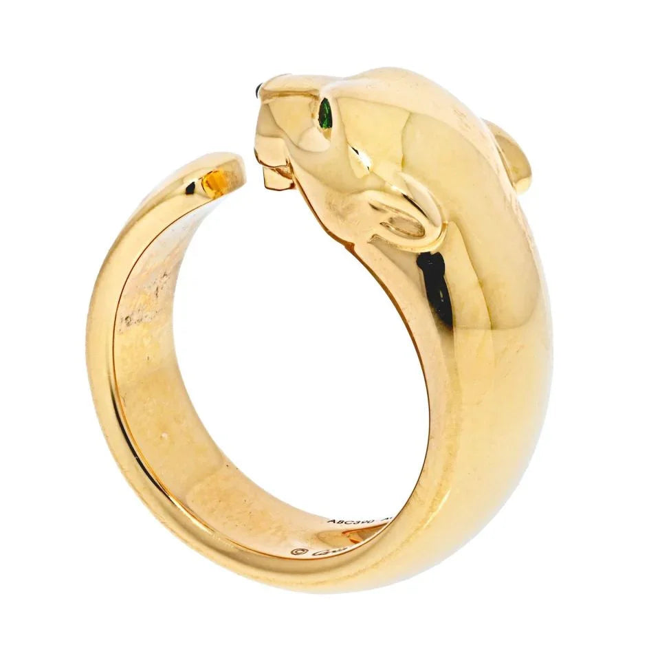 Cartier 18K Yellow Gold Panthere De Cartier Size 55 Ring - The Back Vault