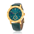 Bvlgari 18K Yellow Gold B38 Limited Edition Moonphase Green Dial Women Watch - The Back Vault