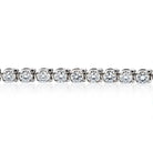 18K White Gold 3.05 Carat Round Diamond Tennis Bracelet - The Back Vault