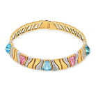 Marina B. 18K Yellow Gold KAR Choker With Cabochon Gemstones And Diamonds Necklace - The Back Vault