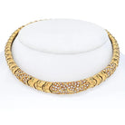 Marina B. 18K Yellow Gold 4.50 Carat Diamond Choker Necklace - The Back Vault