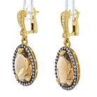 Judith Ripka 18K Yellow Gold Necklace & Earrings Jewelry Set - The Back Vault