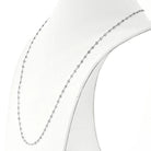 Platinum 4 Carat Petite Diamond By The Yard 20 inch Chain Necklace - The Back Vault