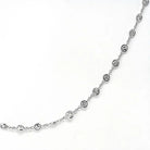Platinum 4 Carat Petite Diamond By The Yard 20 inch Chain Necklace - The Back Vault