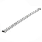 Platinum 6 Carat Art Deco Straight Line Box Set Round Diamond Tennis Bracelet - The Back Vault