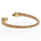 Cartier 18K Yellow Gold Textured Double Headed Panthere Diamond Collar Bracelet - The Back Vault